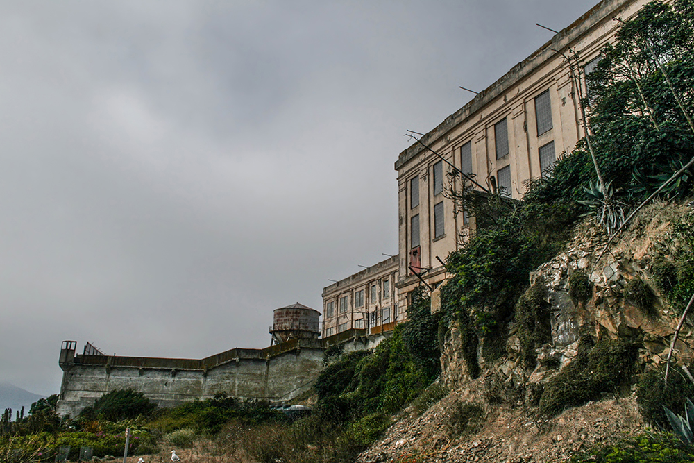 Alcatraz Prison Exterior Sea Wall © 2023 sublunar