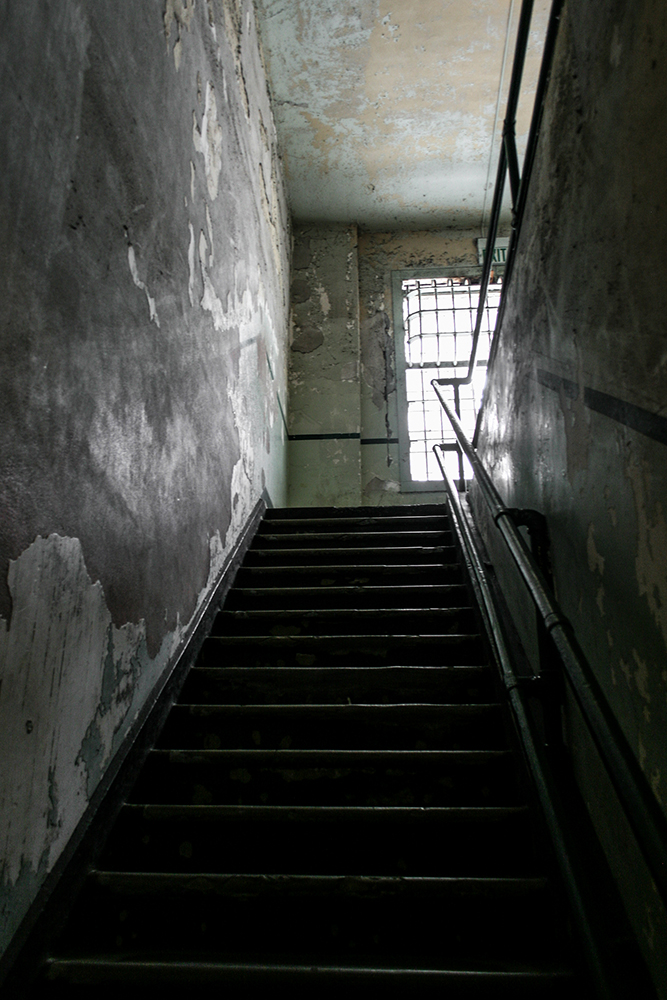 Alcatraz Prison Hospital Stairs © 2023 sublunar