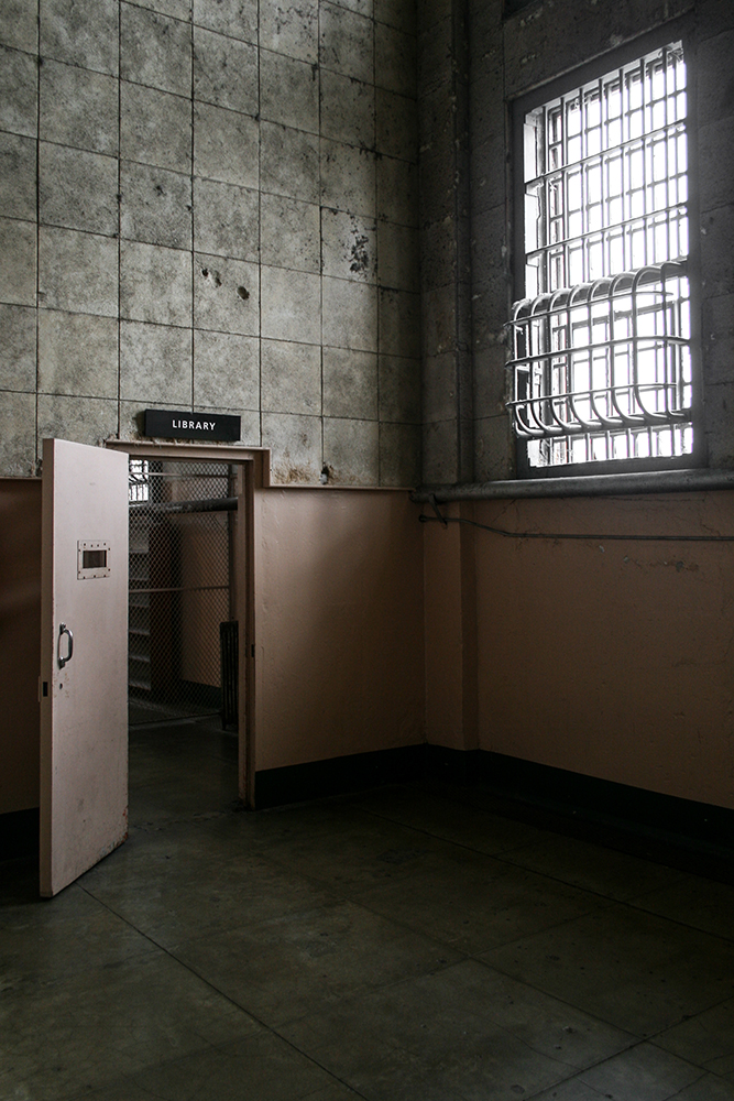 Alcatraz Prison Library Door © 2023 sublunar